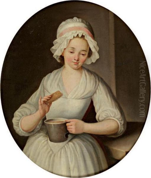 Jeune Femme A La Cruche Oil Painting by Francois-Bernard Lepicie