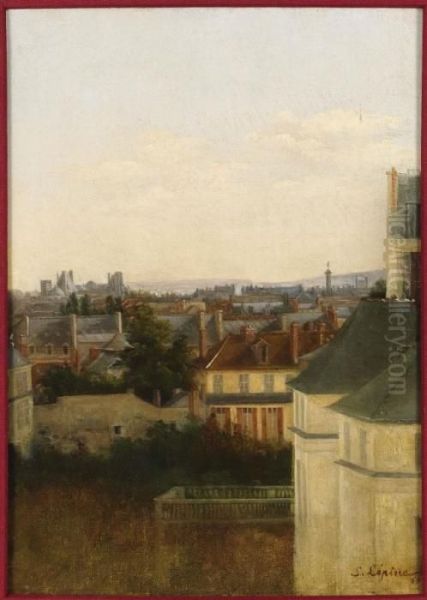 Les Toits Oil Painting by Stanislas Lepine