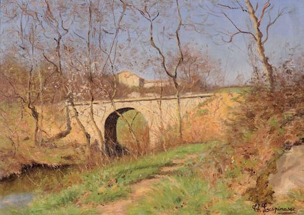 Le Pont Oil Painting by Theodore Lespinasse