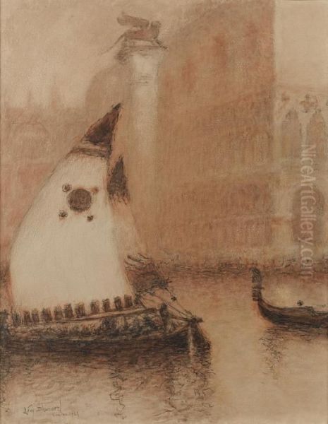 Venise Oil Painting by Lucien Levy-Dhurmer