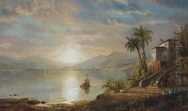 Santiago De Cuba Oil Painting by Edmund Darch Lewis