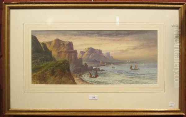 Coastal Scene Oil Painting by Lennard Lewis