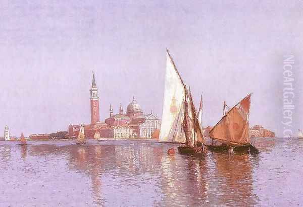 San Giorgio Maggoire, Venice 1899 Oil Painting by John Douglas Woodward