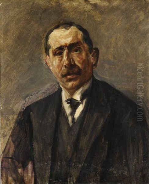 Portrat Julius Stern Oil Painting by Max Liebermann