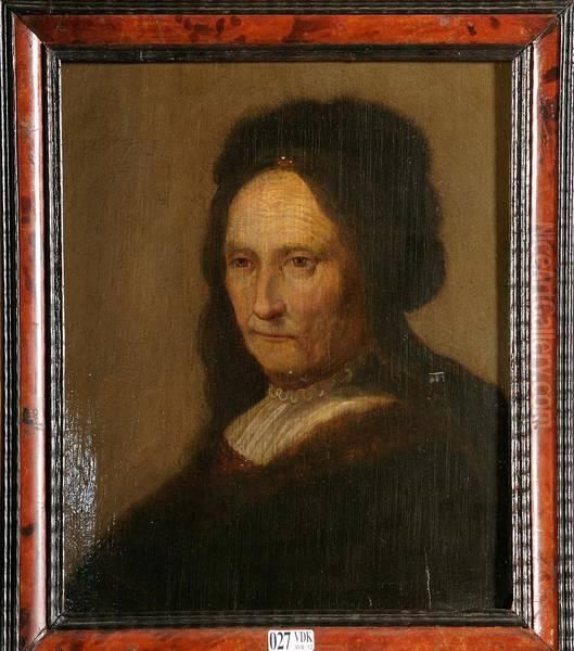 Portrait De La Mere De Rembrandt Oil Painting by Jan Lievens