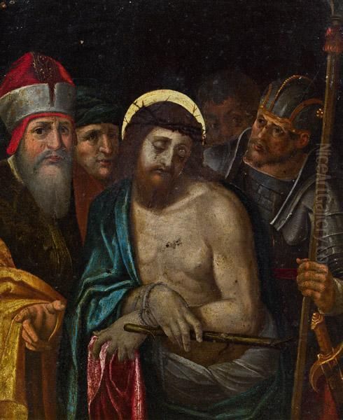 Ecce Homo Oil Painting by Giacomo (or Jacopo) Tarchiani