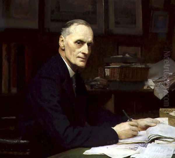 Sir Francis Eden Lacey (1859-1946) as Secretary of the MCC, 1928 Oil Painting by George Spencer Watson