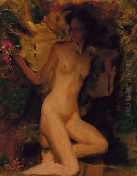 A female nude Oil Painting by George Spencer Watson