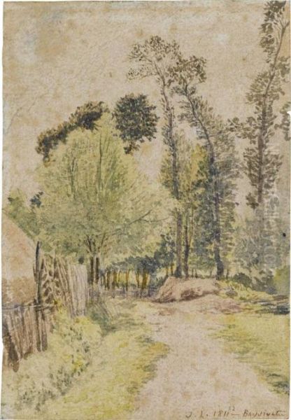 Study Of Trees At Bayswater, London Oil Painting by John Linnell