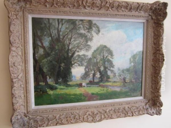 At Stanton Drew Oil Painting by William Evans Linton