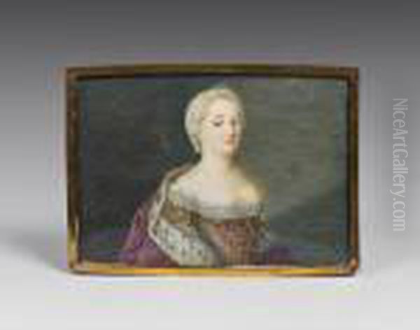 Kaiserin Maria Theresia Oil Painting by Etienne Liotard