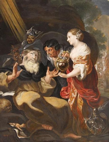 The Temptation Of St. Anthony Oil Painting by Johann Liss