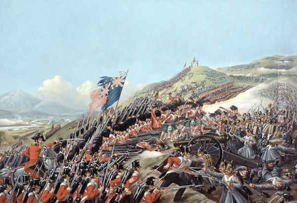 The Battle of Alma on 20th September 1854, 1854 Oil Painting by Edmund Walker