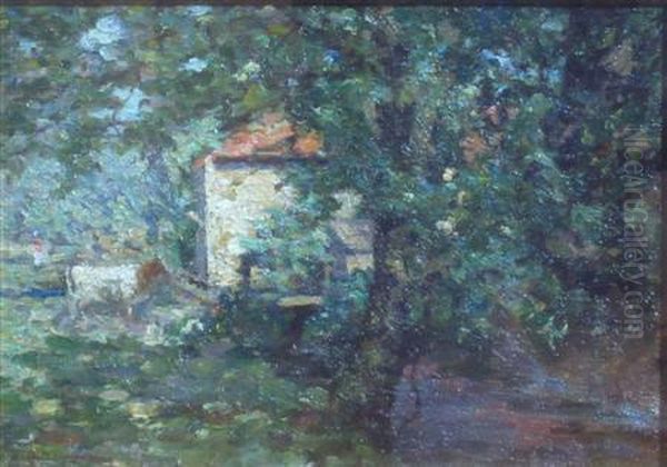 The Woodland Mill Oil Painting by John Lochhead