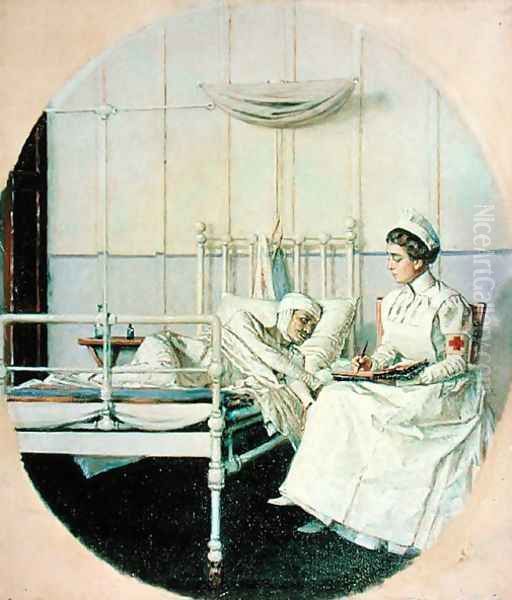 A Letter to Mother, 1901 Oil Painting by Piotr Petrovitch Weretshchagin