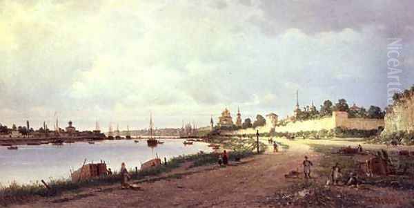 Pskov, 1876 Oil Painting by Piotr Petrovitch Weretshchagin