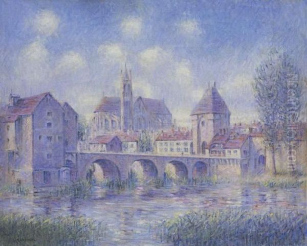 Moret Sur Loing Oil Painting by Gustave Loiseau