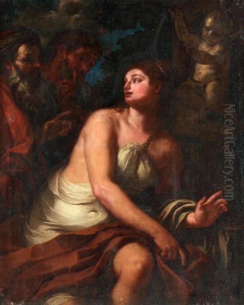 Susanna And The Elders Oil Painting by Johann Karl Loth