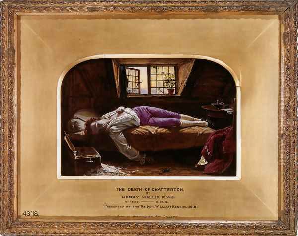 The Death of Chatterton 1856 Oil Painting by Henry Wallis