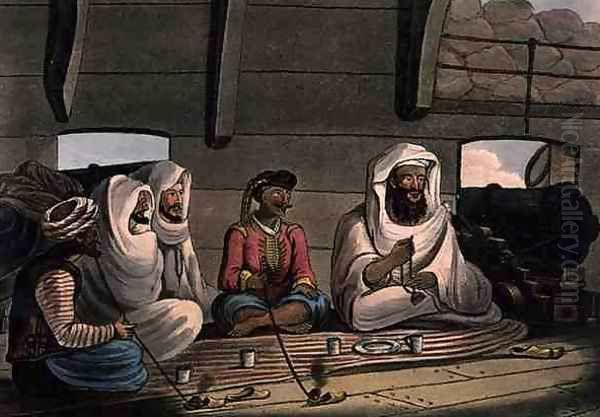 Moors on Board the Swiftsure, engraved by Joseph Constantine Stadler (fl.1780-1812) published by I. White, London, 1801 Oil Painting by Cooper Willyams