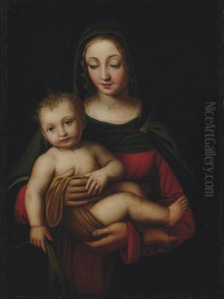 The Madonna And Child Oil Painting by Bernardino Luini