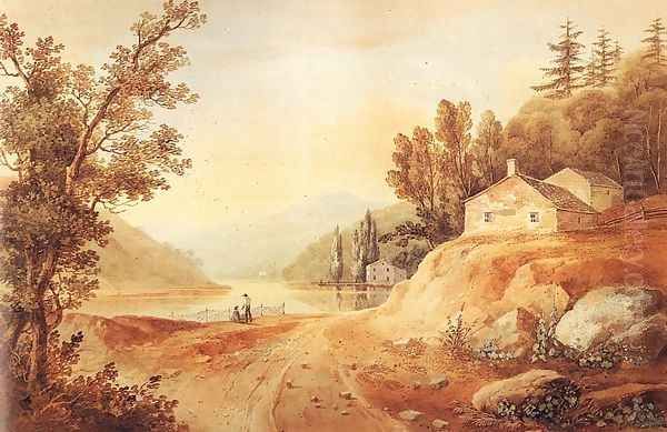 View Near Fishkill Oil Painting by William Guy Wall