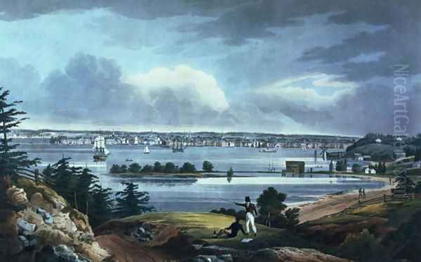 New York from Heights Near Brooklyn, 1820-23 by William Guy Wall