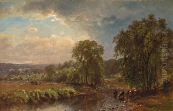 Summer Landscape Oil Painting by James Dougal Mac Hart