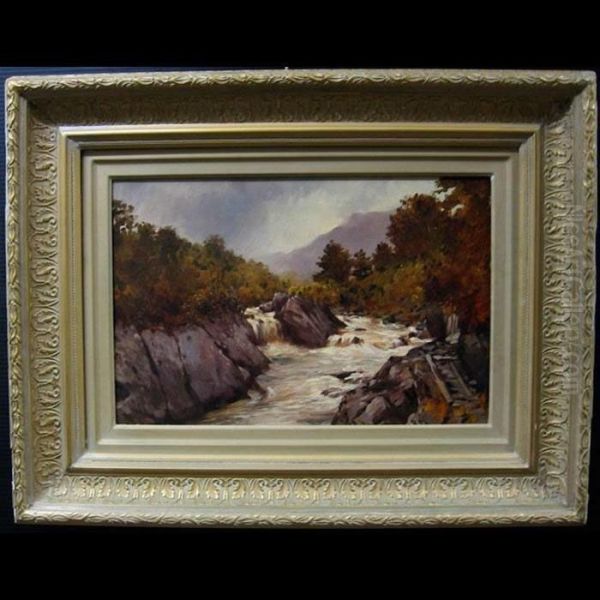 Rapid River Study Oil Painting by John Blake Macdonald