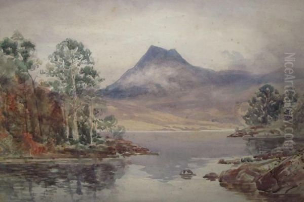 A Pair Of Loch Maree Oil Painting by Finlay Mackinnon