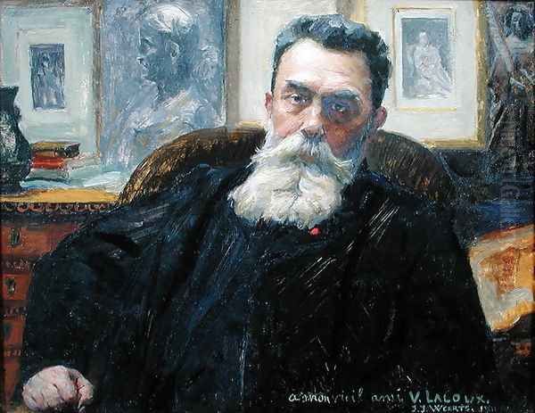 Portrait of Victor A. Laloux (1850-1937) 1911 Oil Painting by Jean Joseph Weerts