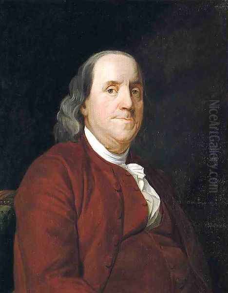 Portrait of Benjamin Franklin Oil Painting by Joseph Wright