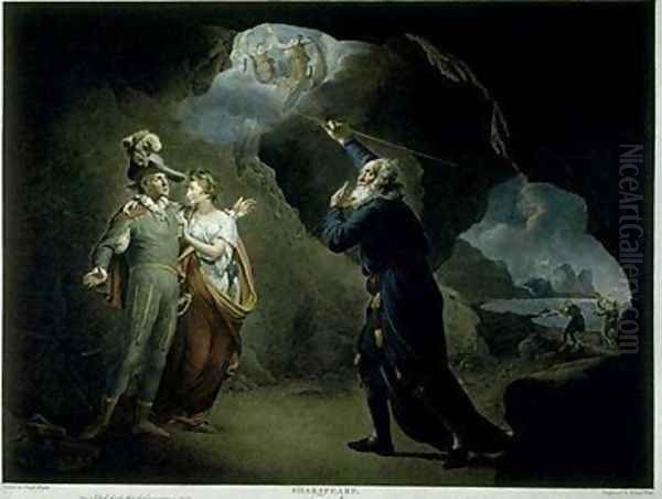 The Tempest Oil Painting by Joseph Wright