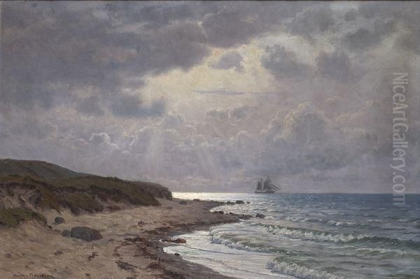 Paysage Bord De Mer Oil Painting by Wartan Mahokian