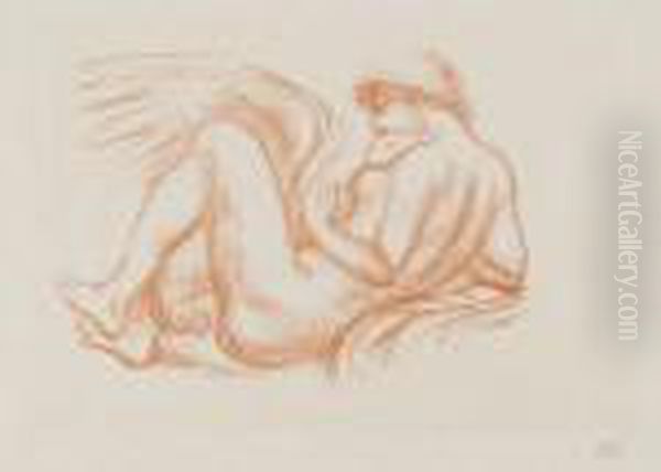 Leda Oil Painting by Aristide Maillol