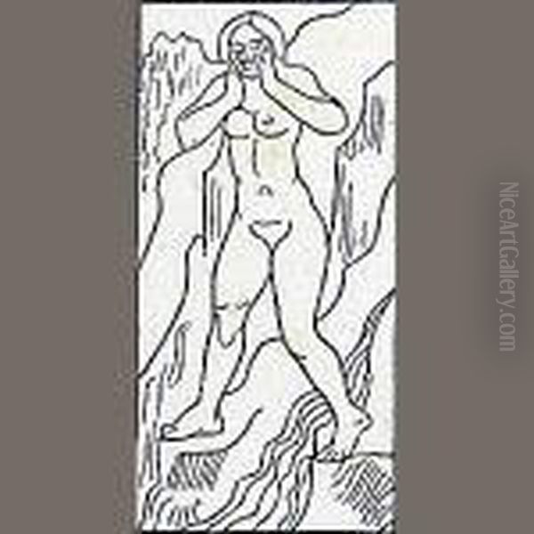 One Plate, From Daphnis Et Chloe Oil Painting by Aristide Maillol