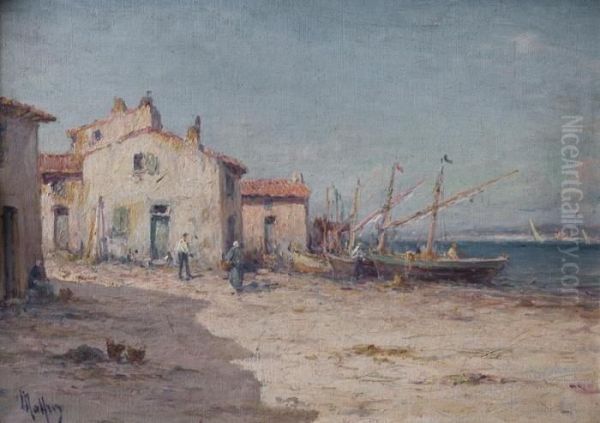 Costa Oil Painting by Henri Malfroy