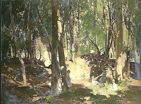 Morning in the Woods Oil Painting by Harry Watson