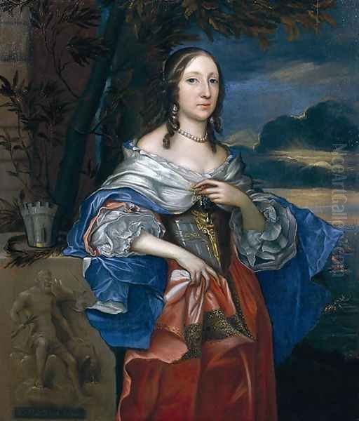 Elizabeth Cromwell, Mrs Claypole (1629-58) Oil Painting by John Michael Wright