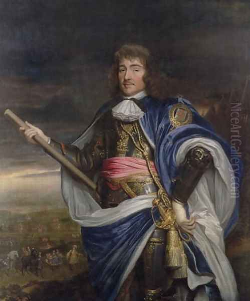 General George Monck, 1st Duke of Albermarle (1608-70), 1668 Oil Painting by John Michael Wright