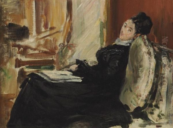 Jeune Femme Au Livre Oil Painting by Edouard Manet