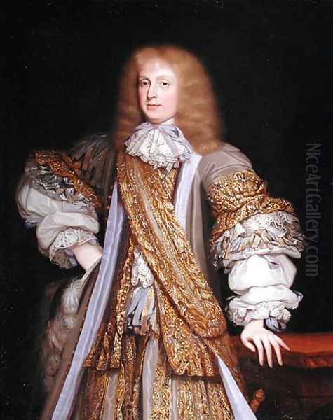 Sir John Corbet of Adderley, c.1676 Oil Painting by John Michael Wright