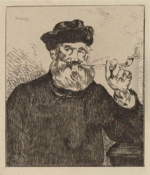 Le Fumeur Ii Oil Painting by Edouard Manet