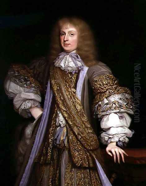 Portrait of Sir John Corbet of Adderley, wearing the robes of the High Sheriff of Shropshire, c.1676 Oil Painting by John Michael Wright