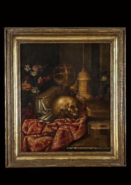 Vanitas Oil Painting by Carlo Manieri