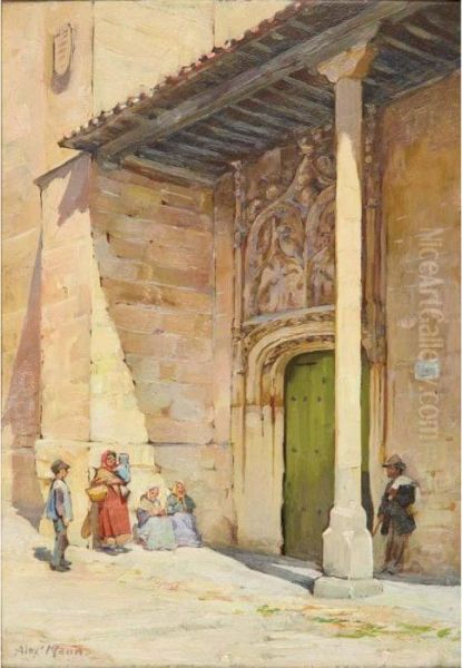 San Benito, Salamanca Oil Painting by Alexander Mann