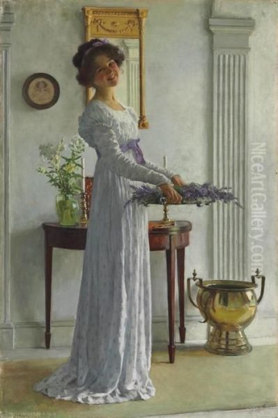 Fresh Lavender Oil Painting by William Henry Margetson