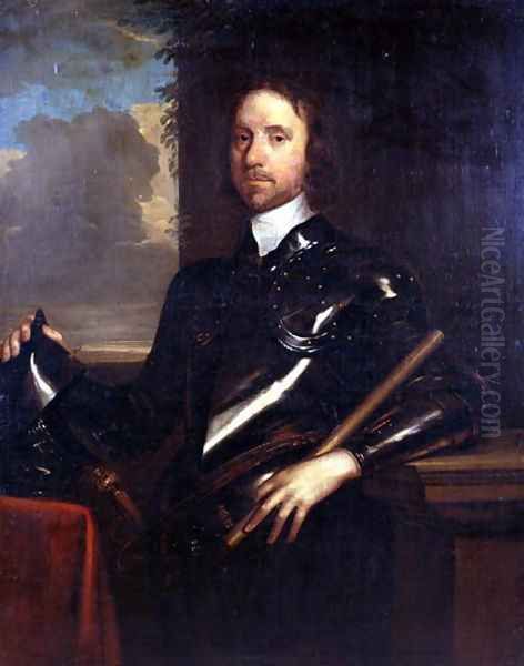 Oliver Cromwell Oil Painting by Robert Walker