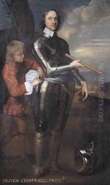 Oliver Cromwell (1599-1658) Lord Protector of England, c.1650 Oil Painting by Robert Walker