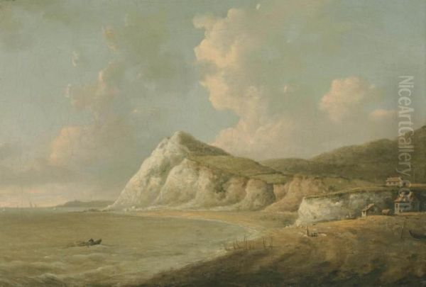 A View On The Coast Oil Painting by William Marlow